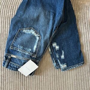 Stylish Blue Distressed Jeans